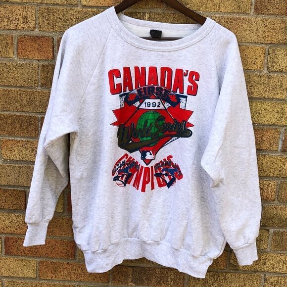 Vintage 1992 MLB Toronto Maple Leafs World Series Championship Sweater - Picture 2 of 4